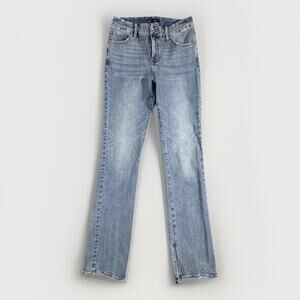 Express Women’s Jeans Mid Rise Light Wash Skyscraper Hyper Stretch Size M